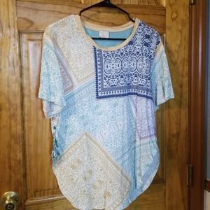Anthropologie Cotton Handkerchief pattern Shirt